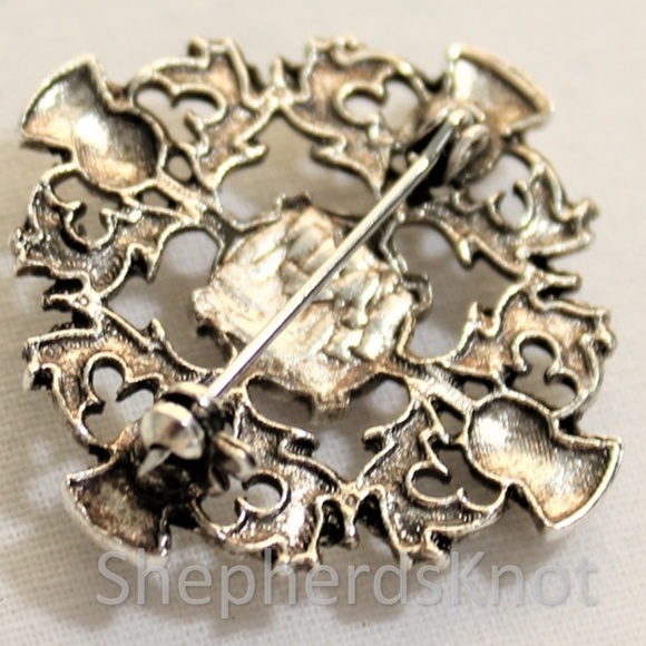 New Scottish Thistle Brooch Pin Celtic Outlander - Picture 3 of 6